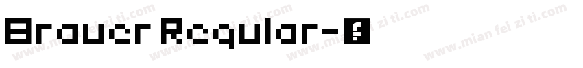 Brauer Regular字体转换